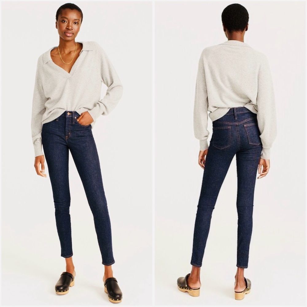 J. Crew 9" Mid-rise Toothpick Jean in Classic Rinse Wash
